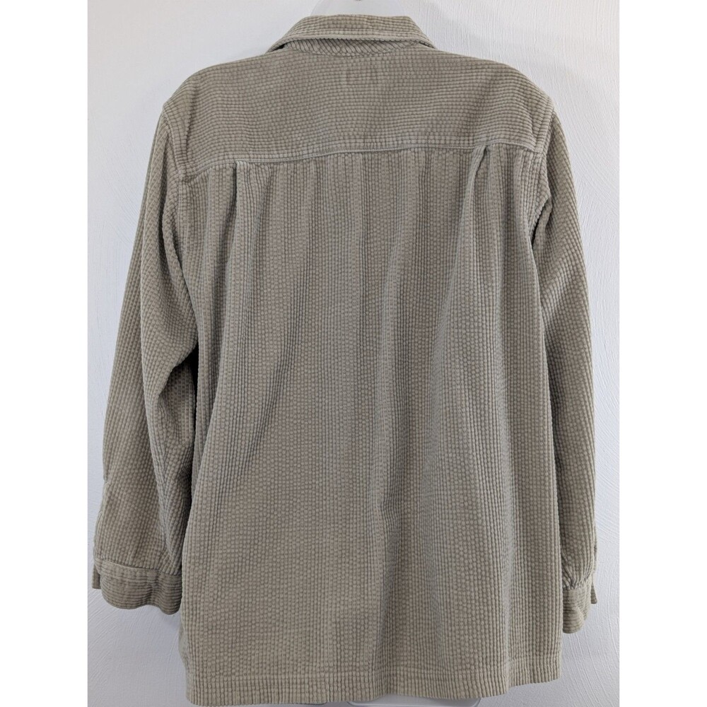 LL BEAN Large Wide Wale Courdoroy Shirt/Shackets (2) Fall Favorite Identical - Picture 4 of 13